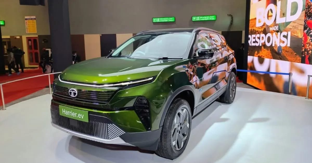 Tata Harrier EV Breaks Cover with 500 Nm Torque in First Teaser.