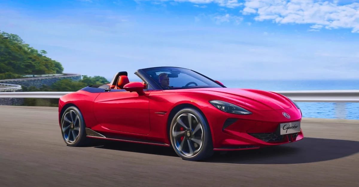 MG Cyberster Starts Reaching into Indian Dealerships - Get a Closer Look at the EV Star.