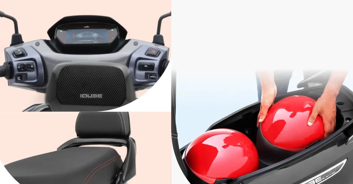 TVS iQube 3.1kWh Electric Scooter Specifications.